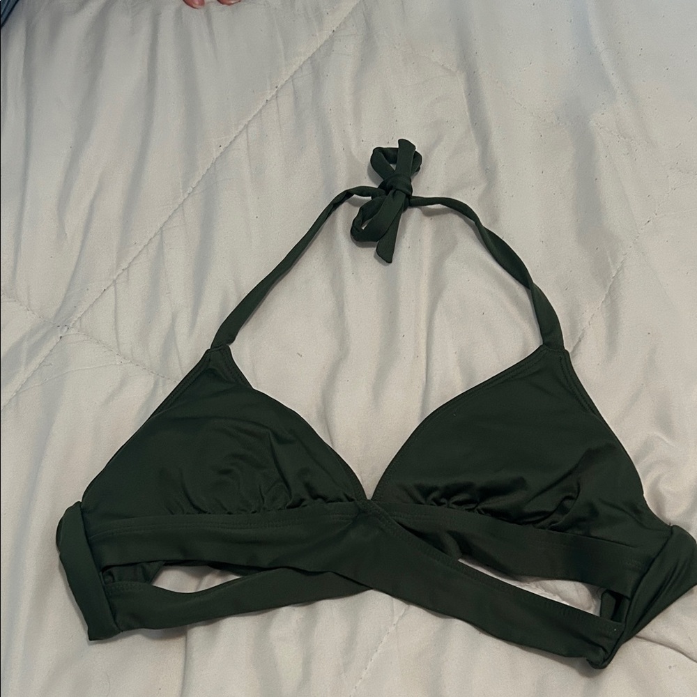 Kona Sol Olive Bikini Top